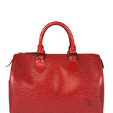 Louis Vuitton Red Epi Leather Speedy 25cm