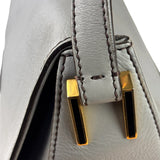 Fendi Grey Leather Flap Bag