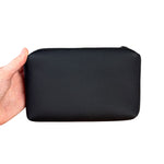 Chanel Beauty Black Mini Zip Cosmetic Pouch