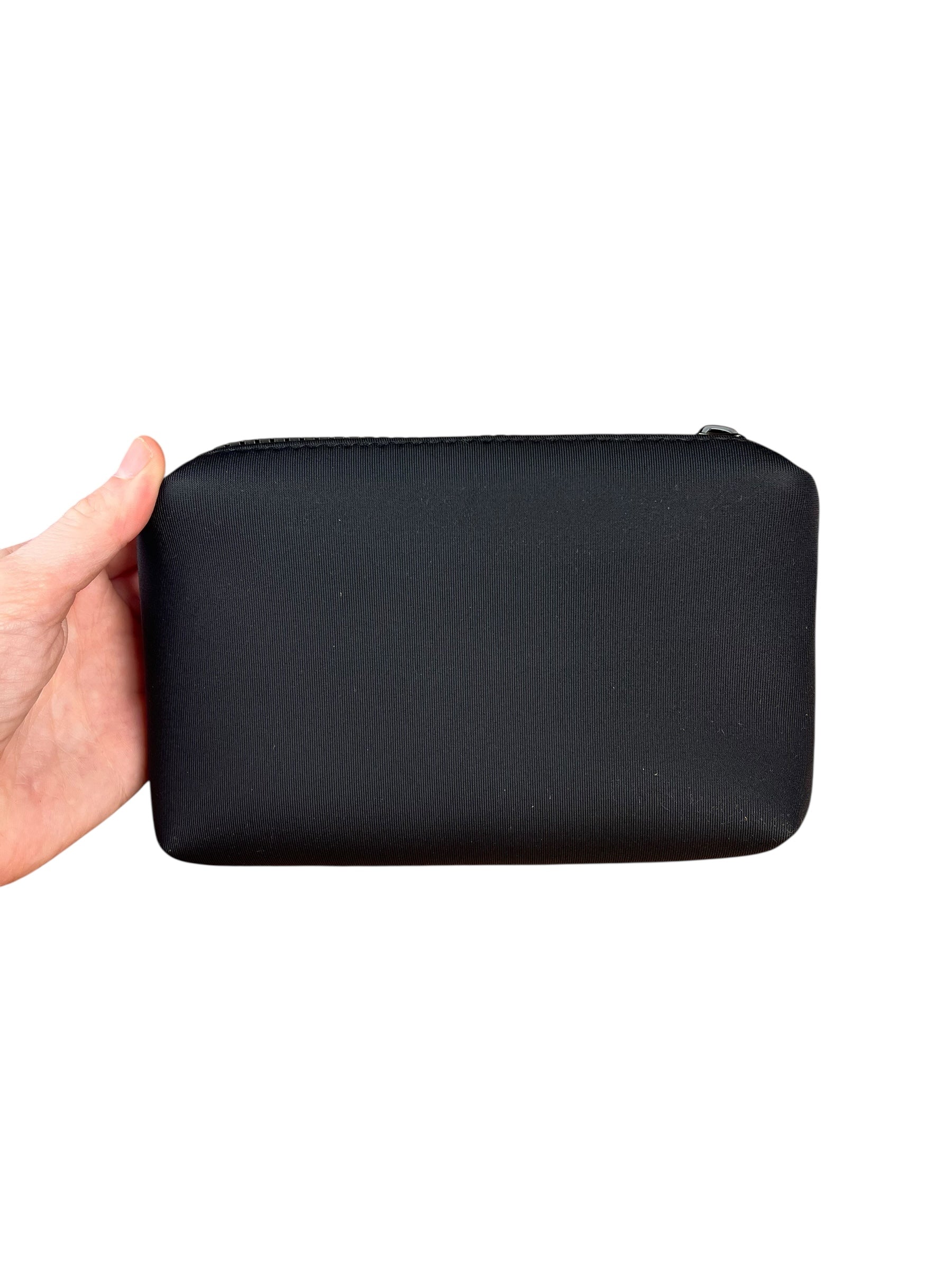 Chanel Beauty Black Mini Zip Cosmetic Pouch