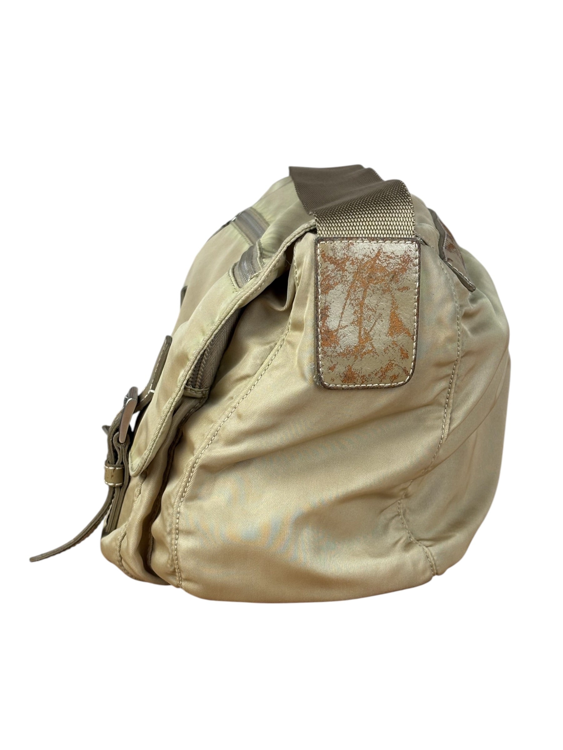 Prada Khaki Tessuto Nylon Messenger