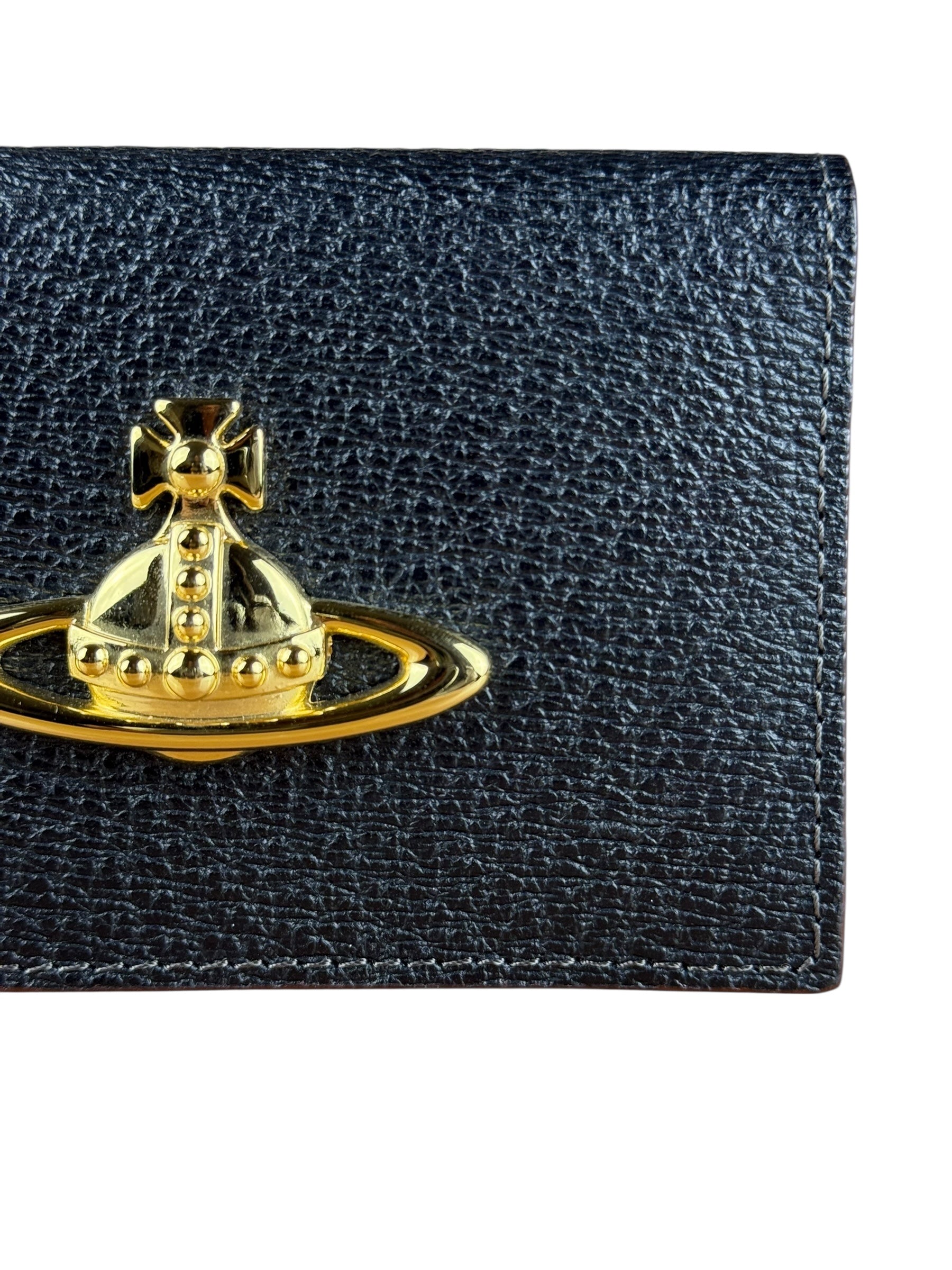 Vivienne Westwood Leather Orb Emblem Card Case