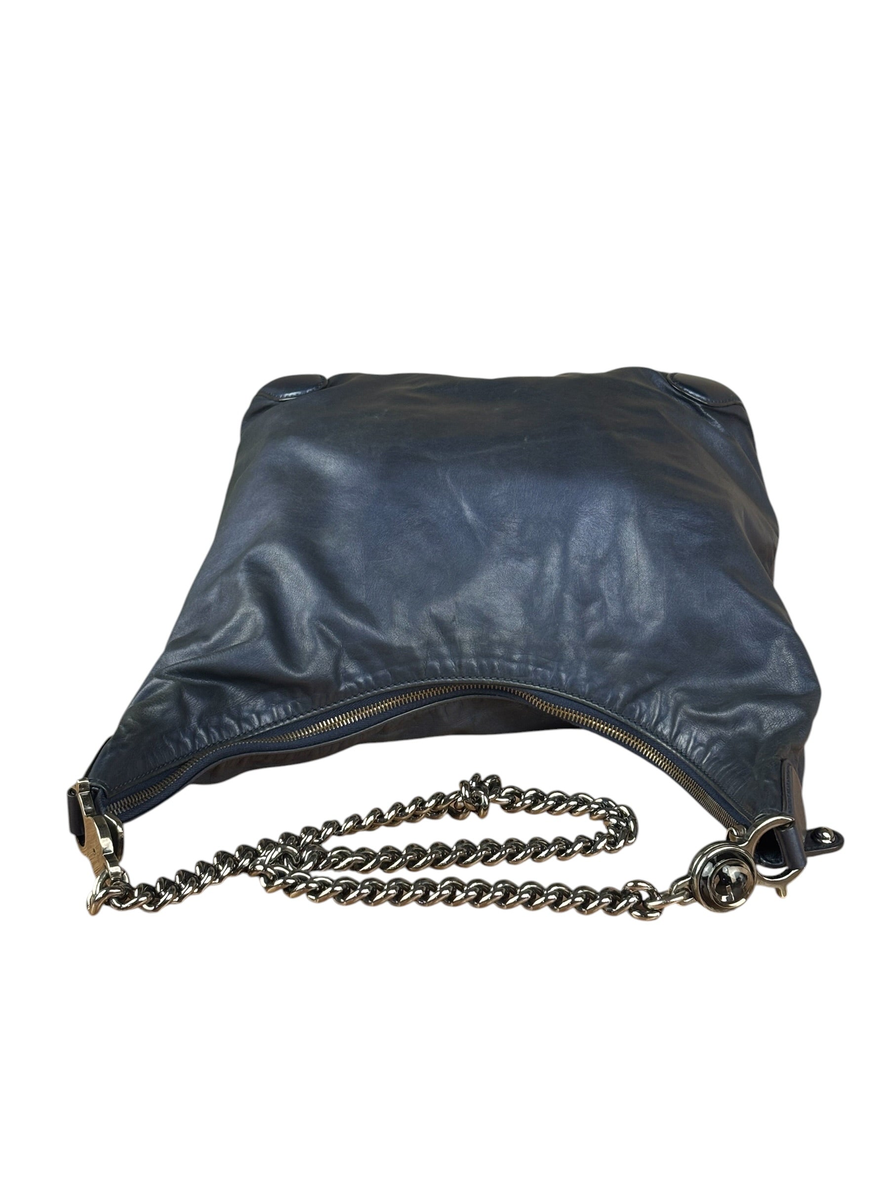 Gucci Navy Blue Galaxy Chain Hobo Bag