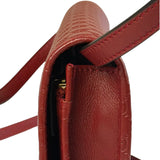 Gucci Red Micro GG Leather Crossbody Wallet