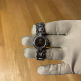 Fendi Black Circle Dial Stainless Band