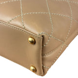 Chanel Vintage Beige Wild Stitch Small Tote Bag 2003