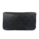 Louis Vuitton Black Leather Monogram Felicie Pochette