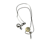 Christian Dior Off-White Bead & Nail Pendant Necklace