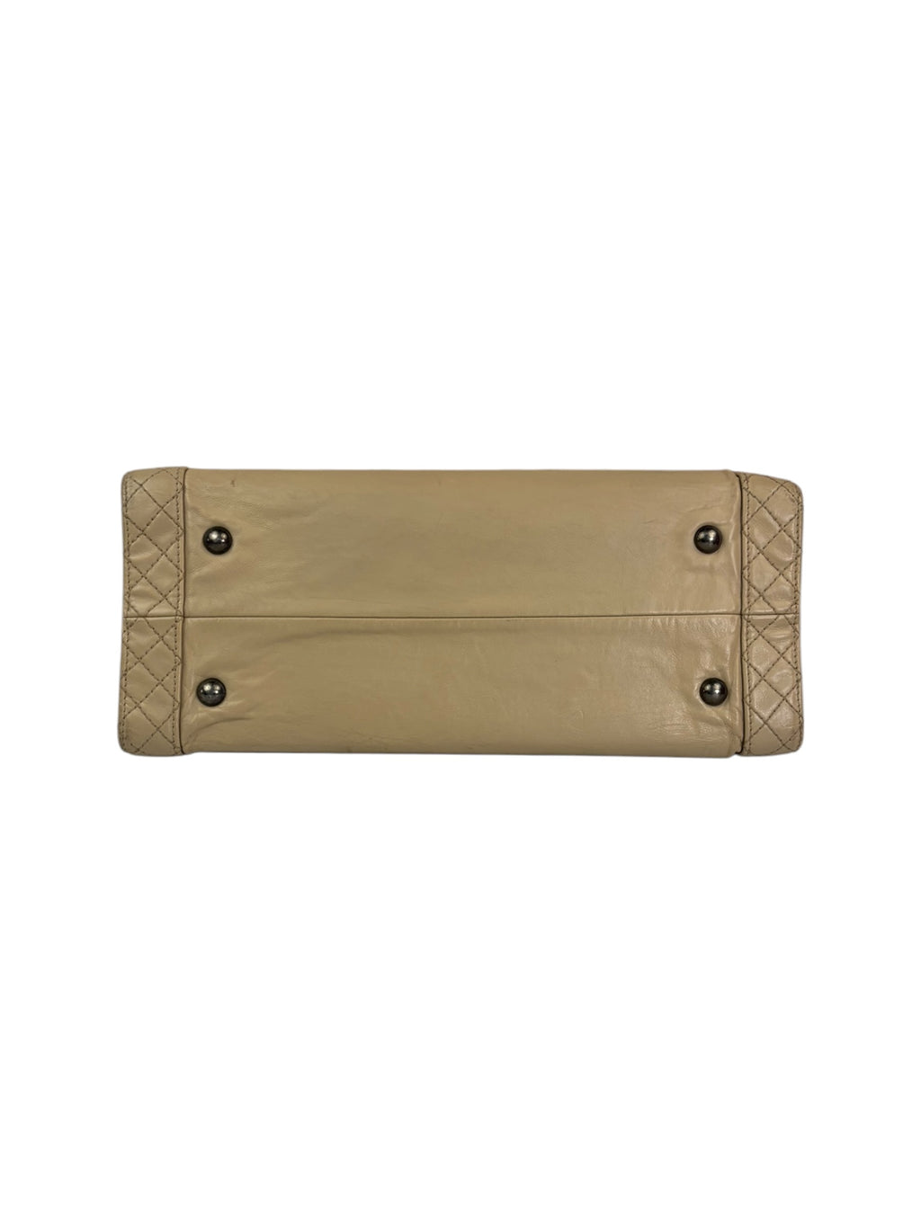 Chanel Beige Lambskin Boy Reverso Shopping Tote 2013