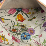 Gucci Vintage Leather/Canvas Blooms Crossbody