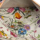 Gucci Vintage Leather/Canvas Blooms Crossbody