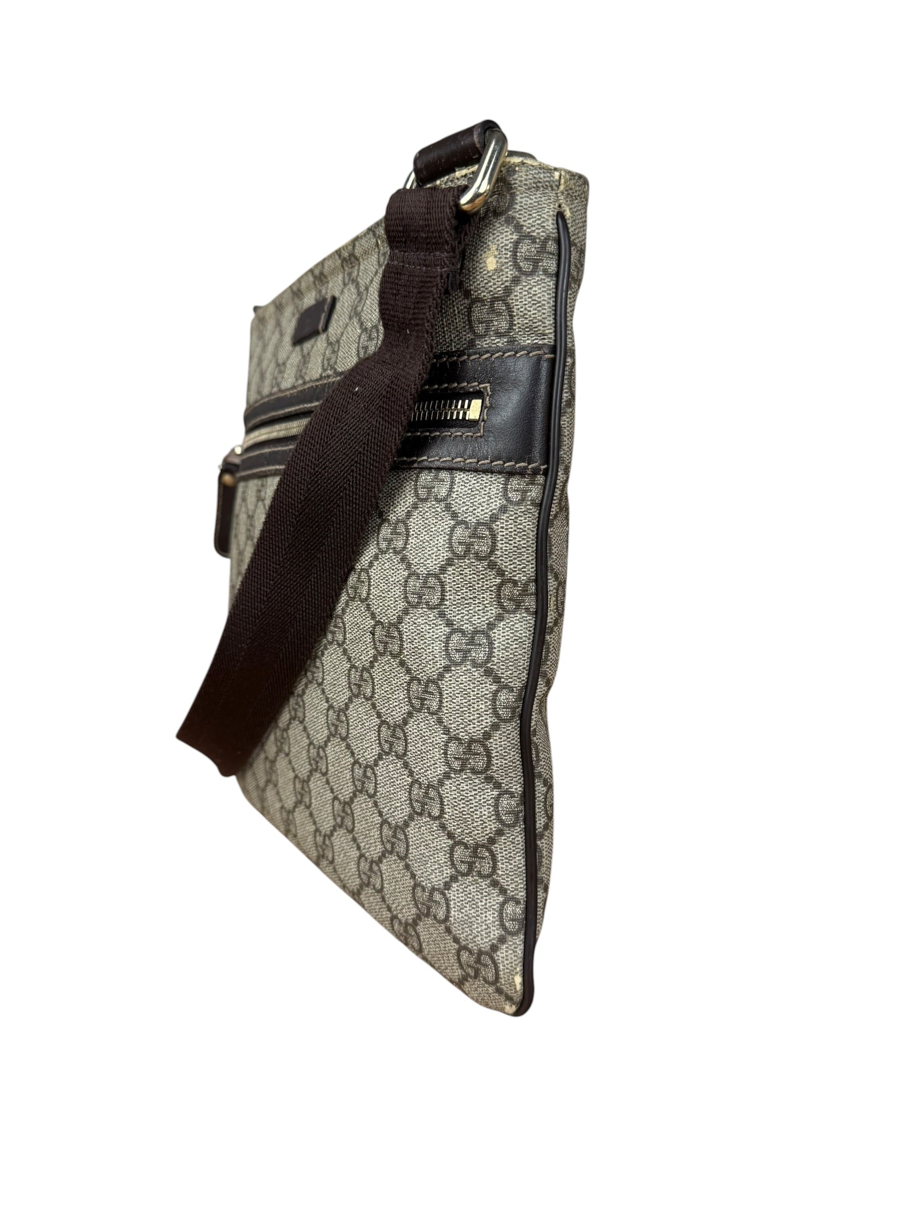 Gucci GG Coated Canvas Web Crossbody Bag