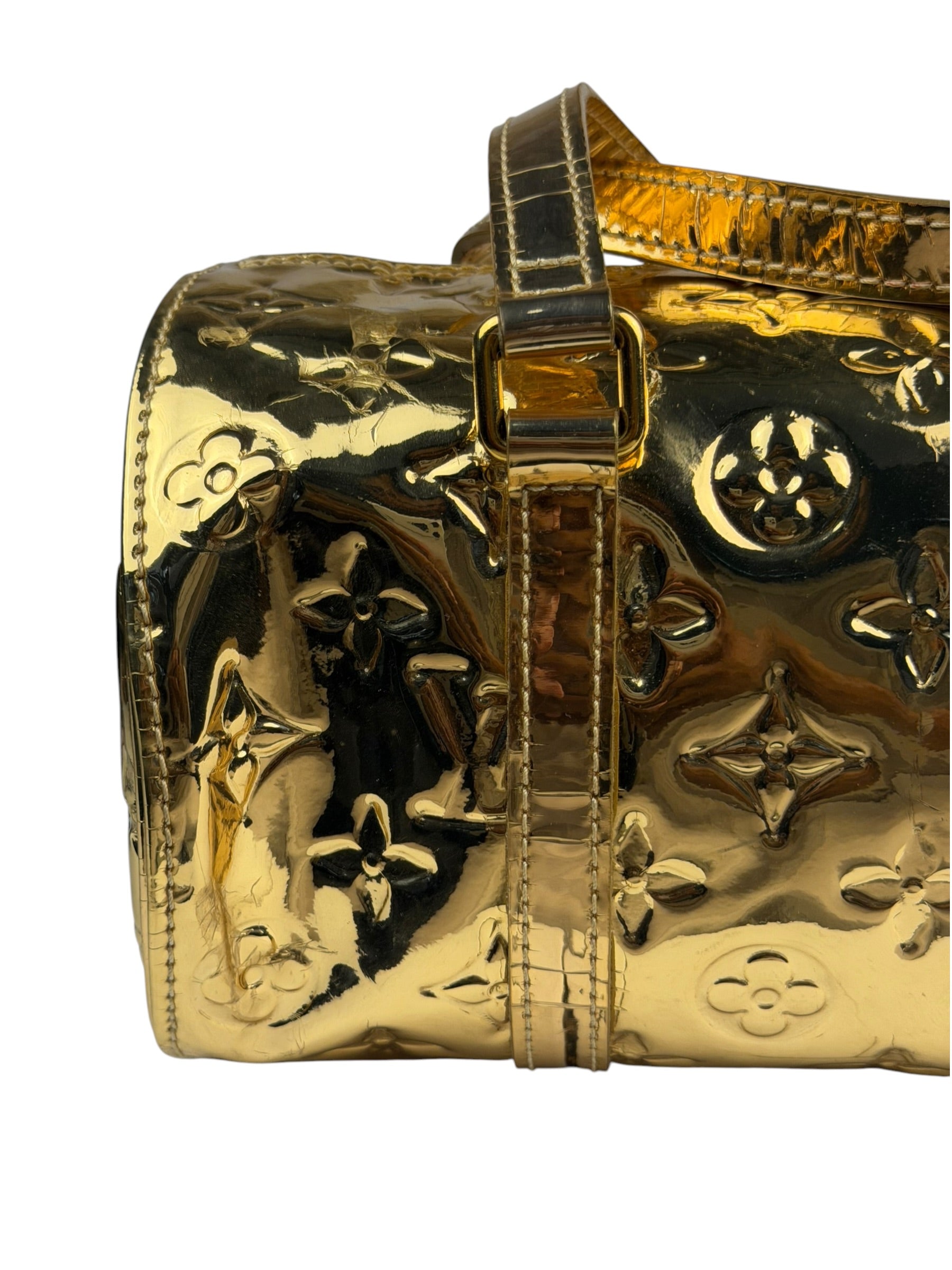 Louis Vuitton Metallic Gold Miroir Dore Papillon 25