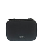 Prada Beauty Black Canvas Travel Cosmetic Pouch