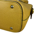 Celine Yellow Leather Dome 2Way Handbag