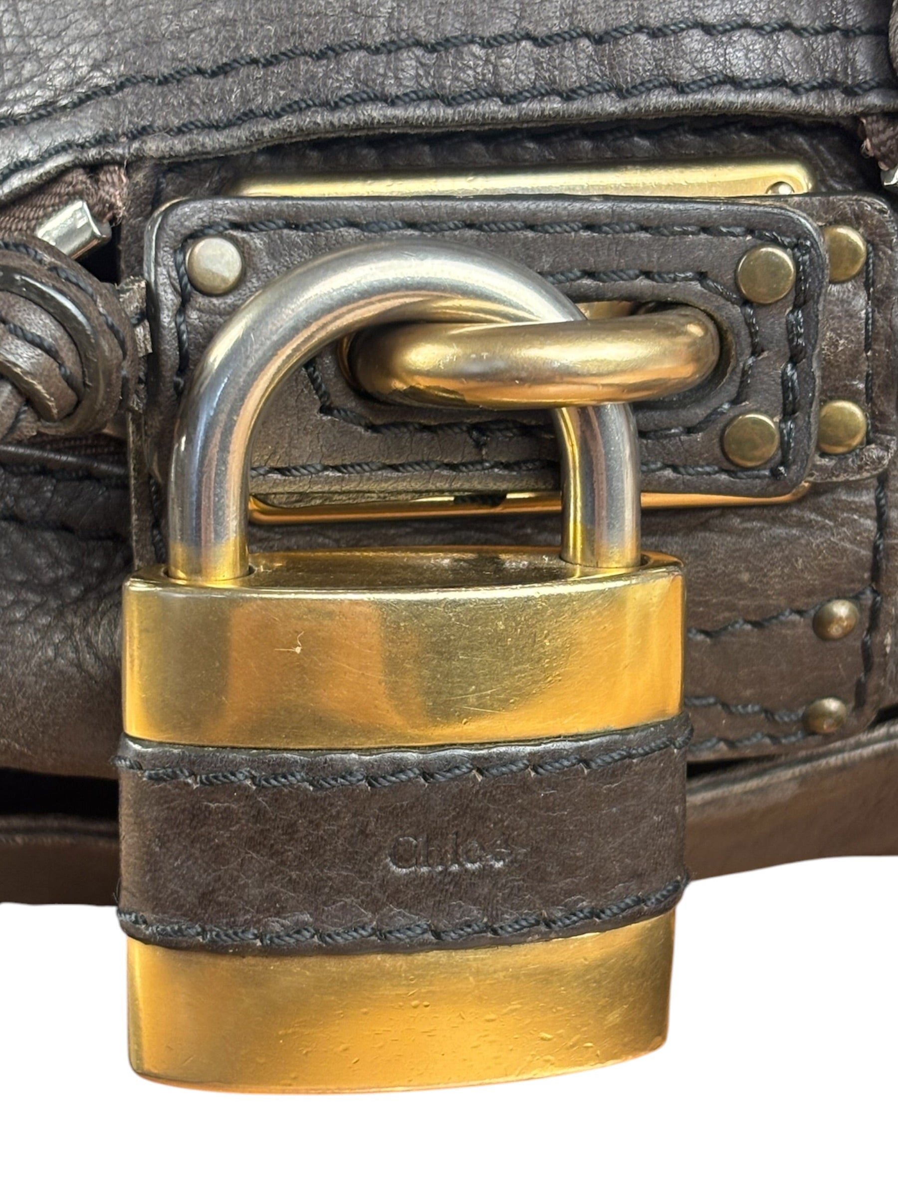 Chloe Brown Leather Paddington Shoulder Bag