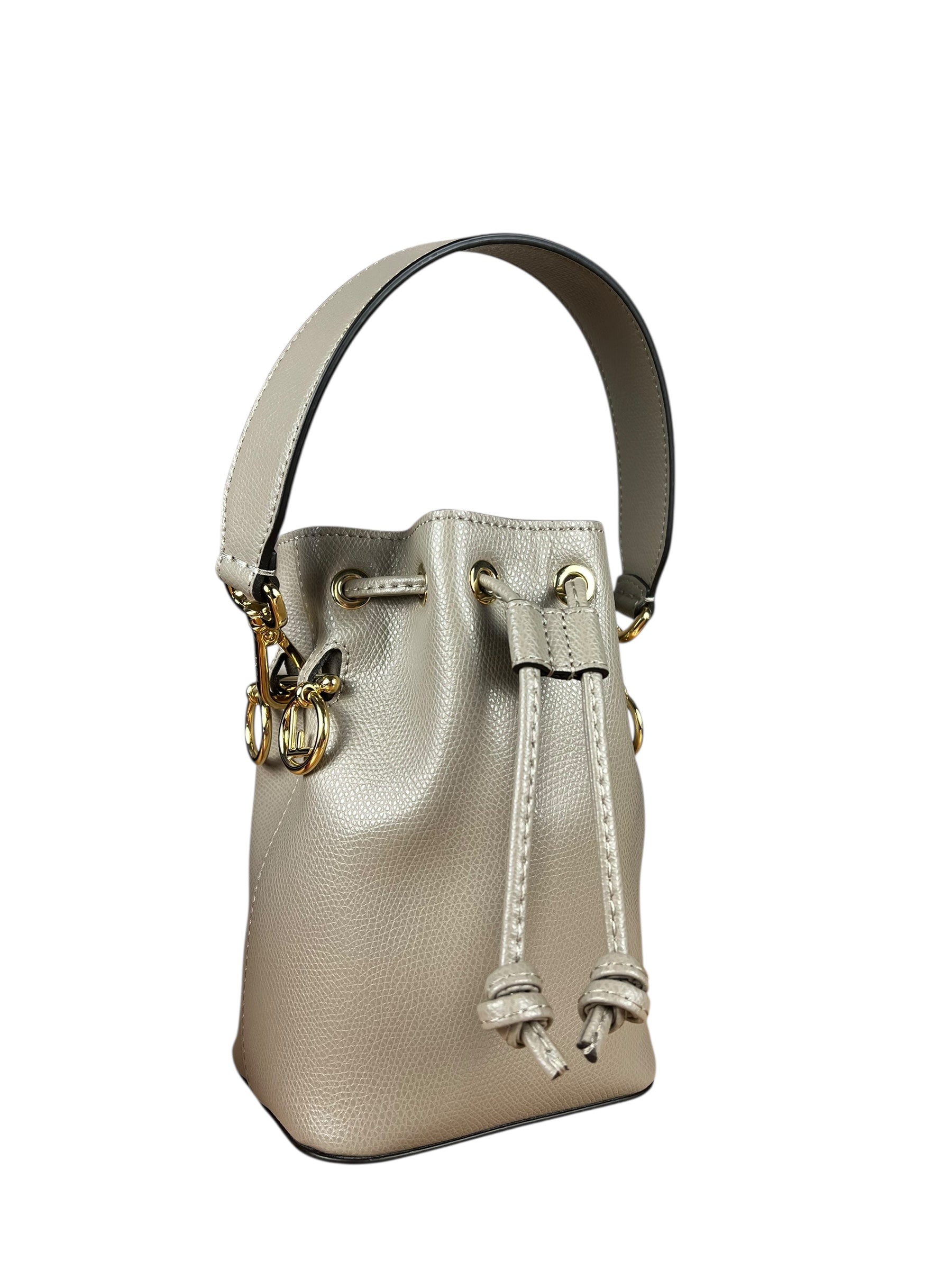 Fendi Mon Tresor Leather Bucket Bag