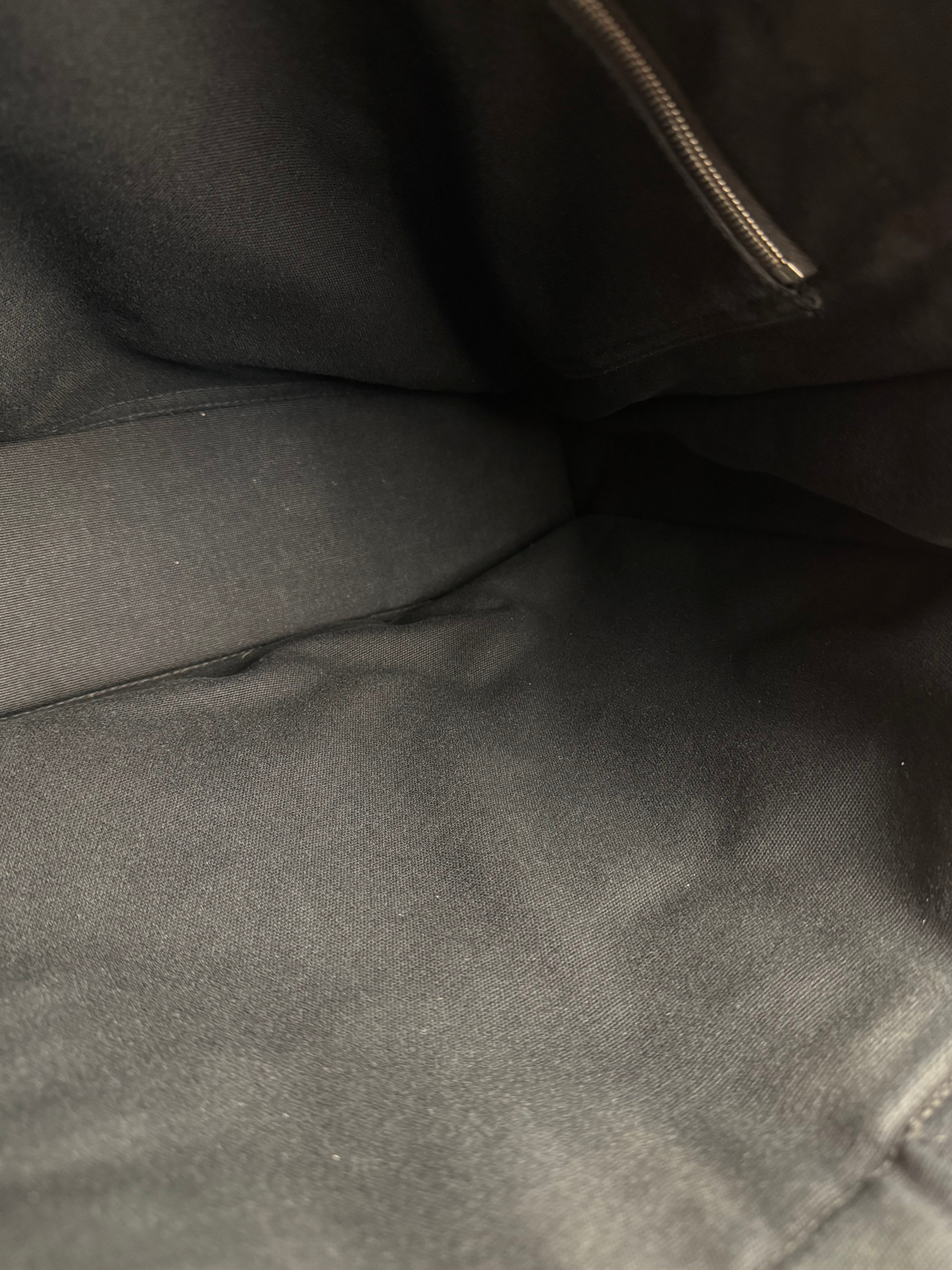 Hermes Fourre-Tout MM Canvas Black Tote