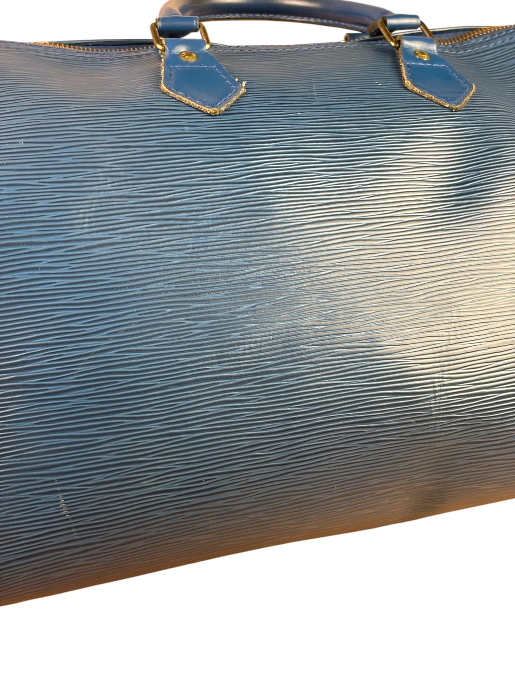 Louis Vuitton Blue Epi Speedy 40
