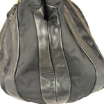 Prada Black Tessuto Nylon/Leather Waves Shoulder Bag