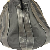 Prada Black Tessuto Nylon/Leather Waves Shoulder Bag