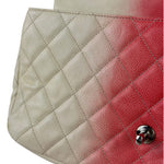 Chanel Quilted Caviar Ivory/Pink Ombre Jumbo Flap 2013