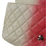 Chanel Quilted Caviar Ivory/Pink Ombre Jumbo Flap 2013