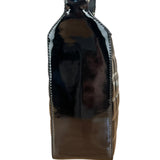 Chanel Black Patent Chocolate Bar Shoulder Bag '02