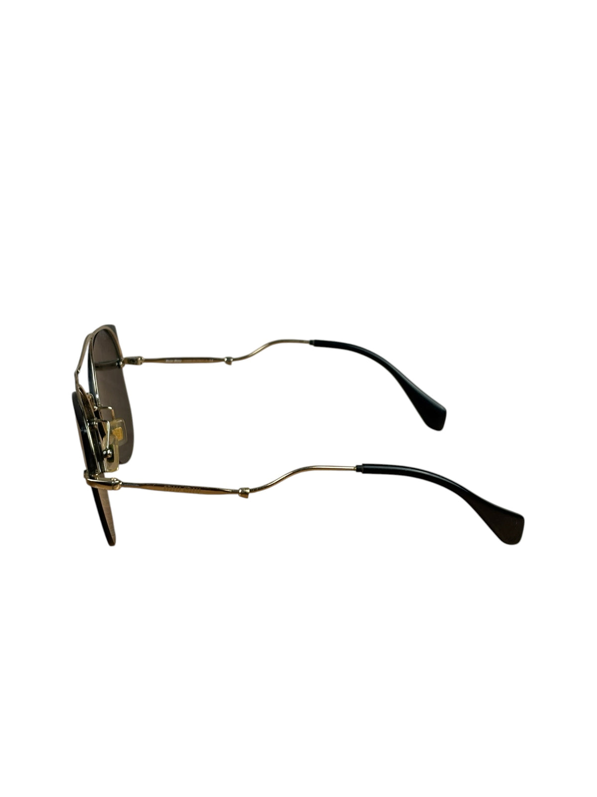 Miu Miu SMU526 Rimless Geometric Aviator-Style Sunglasses