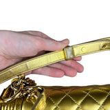 Chanel Gold Metallic CC Boy Bag 2014