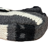 Fendi Vintage Grey/Black Knit Wool Baguette