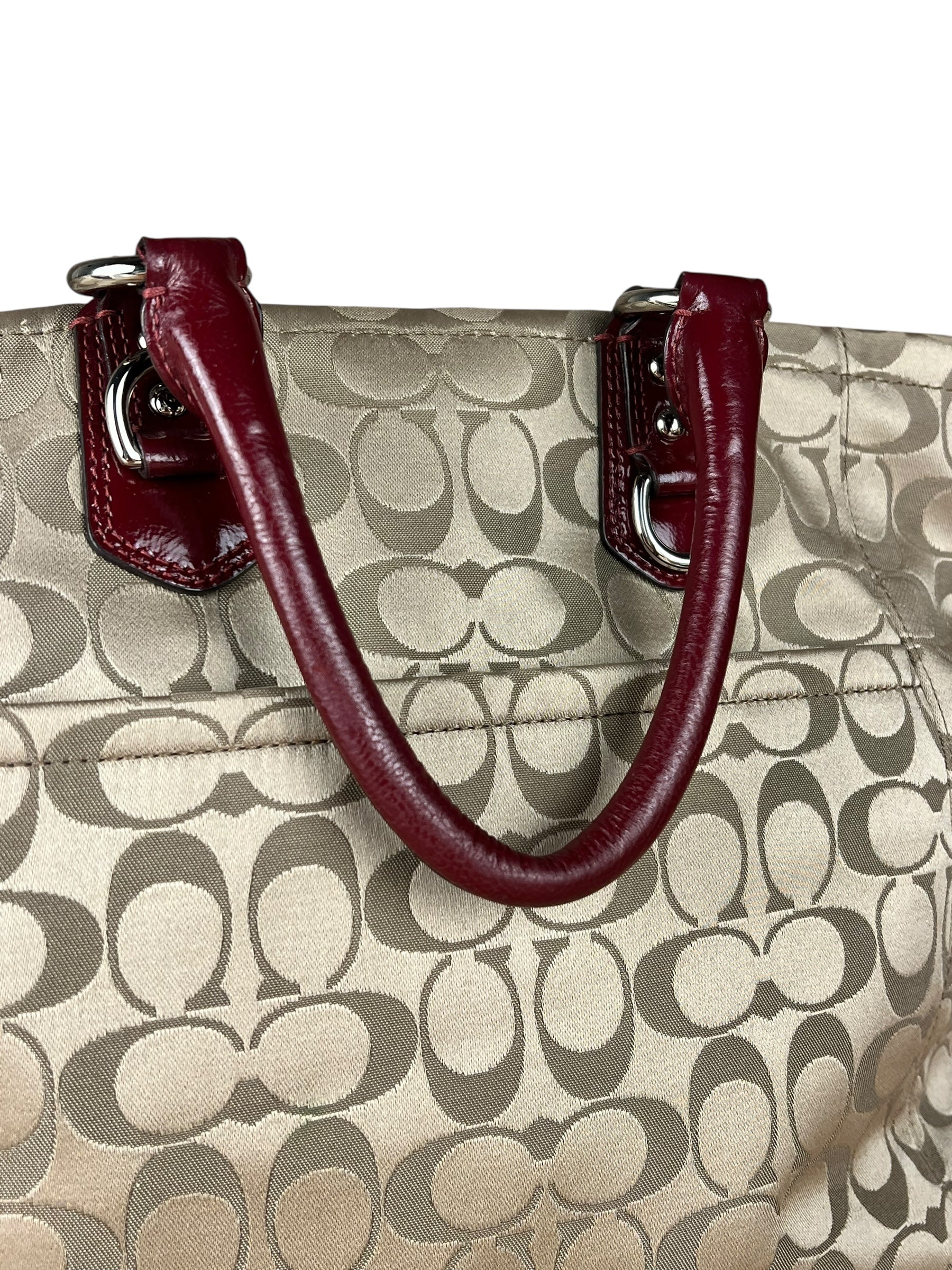 Coach Beige Signature C Tote Bag