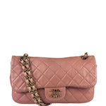Chanel Pink Quilted Lambskin Timeless Chain Shoulder Bag 2010