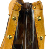 Louis Vuitton Vintage Brown Leather/PVC Monogram Ambre Tote