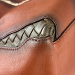 Bottega Veneta Brown Leather Intrecciato Trim Cesta Tote