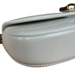 Gucci White Leather Bamboo Night Small Clutch/Pochette