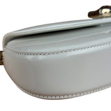 Gucci White Leather Bamboo Night Small Clutch/Pochette
