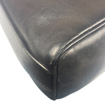 Ferragamo Vintage Black Leather Flap Shoulder Pochette