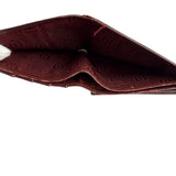 Cartier Vintage Bordeaux Burgundy Leather Bifold Wallet