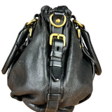 Prada Black Leather Vitello Daino Handbag