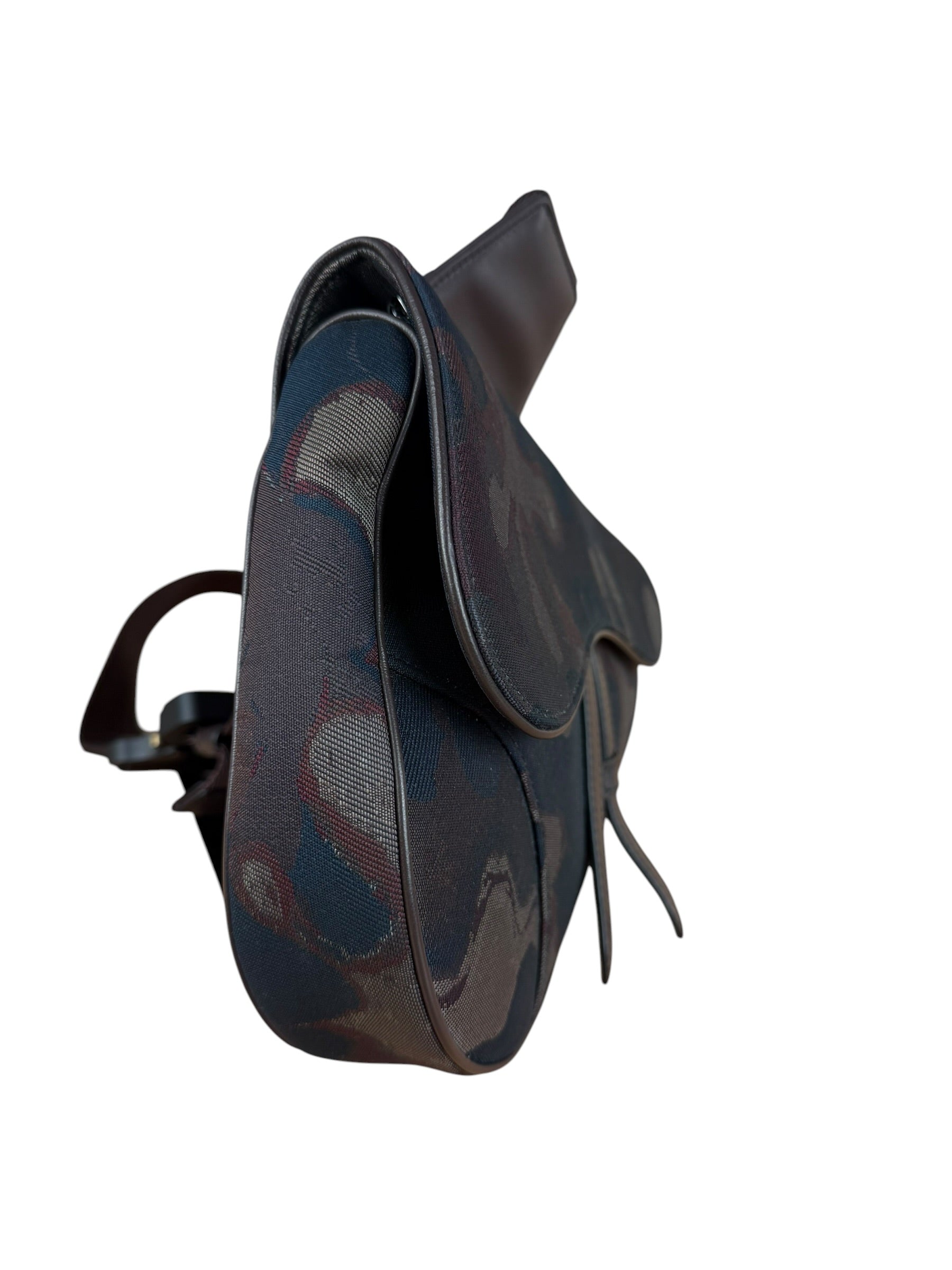 Christian Dior x Peter Doig Saddle Camouflage Canvas Messenger