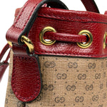 Gucci x Doraemon Bicolor Mini GG Supreme Bucket Bag