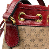 Gucci x Doraemon Bicolor Mini GG Supreme Bucket Bag