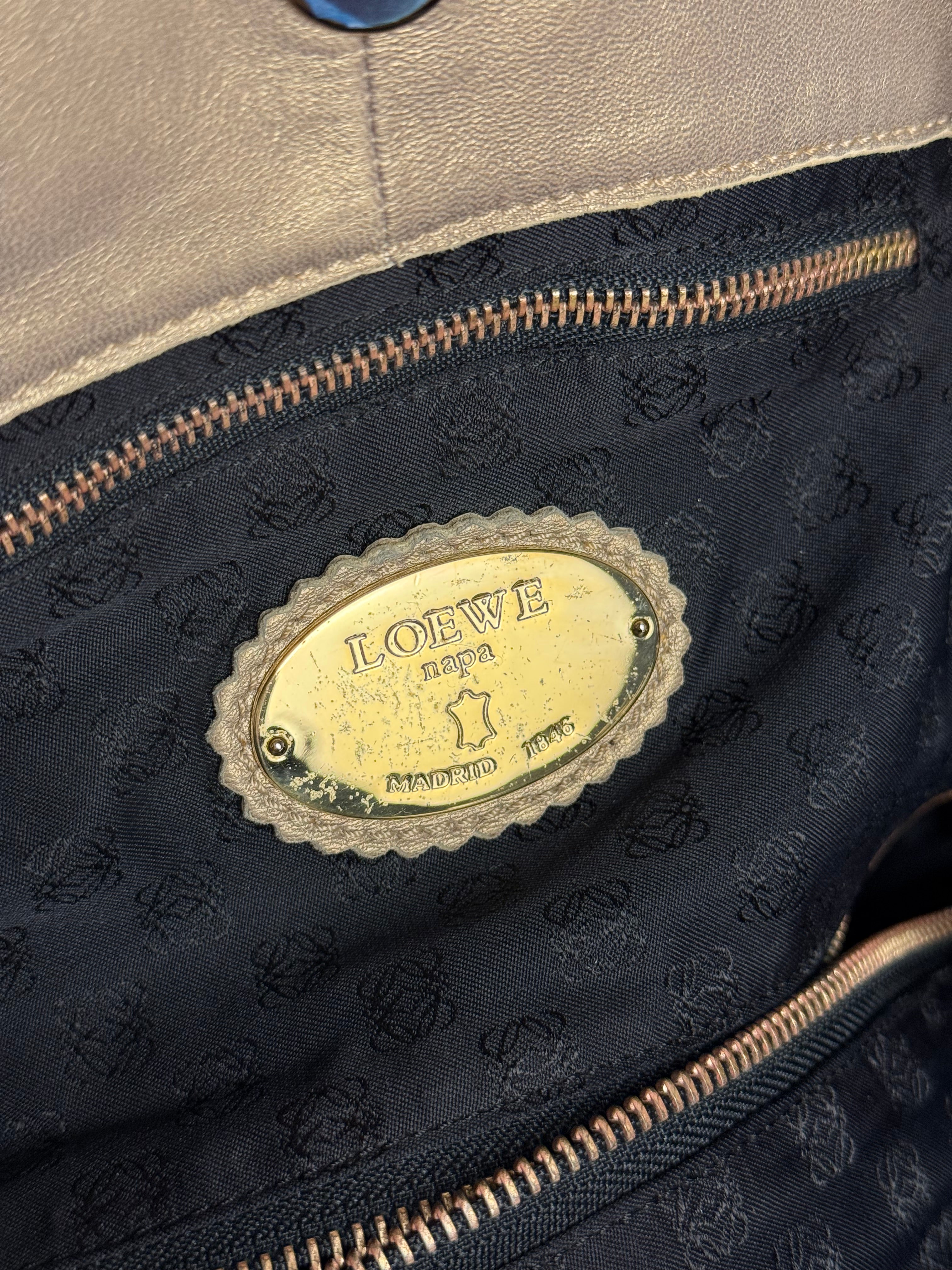 Loewe Metallic Gold Nappa Aire Leather Handbag