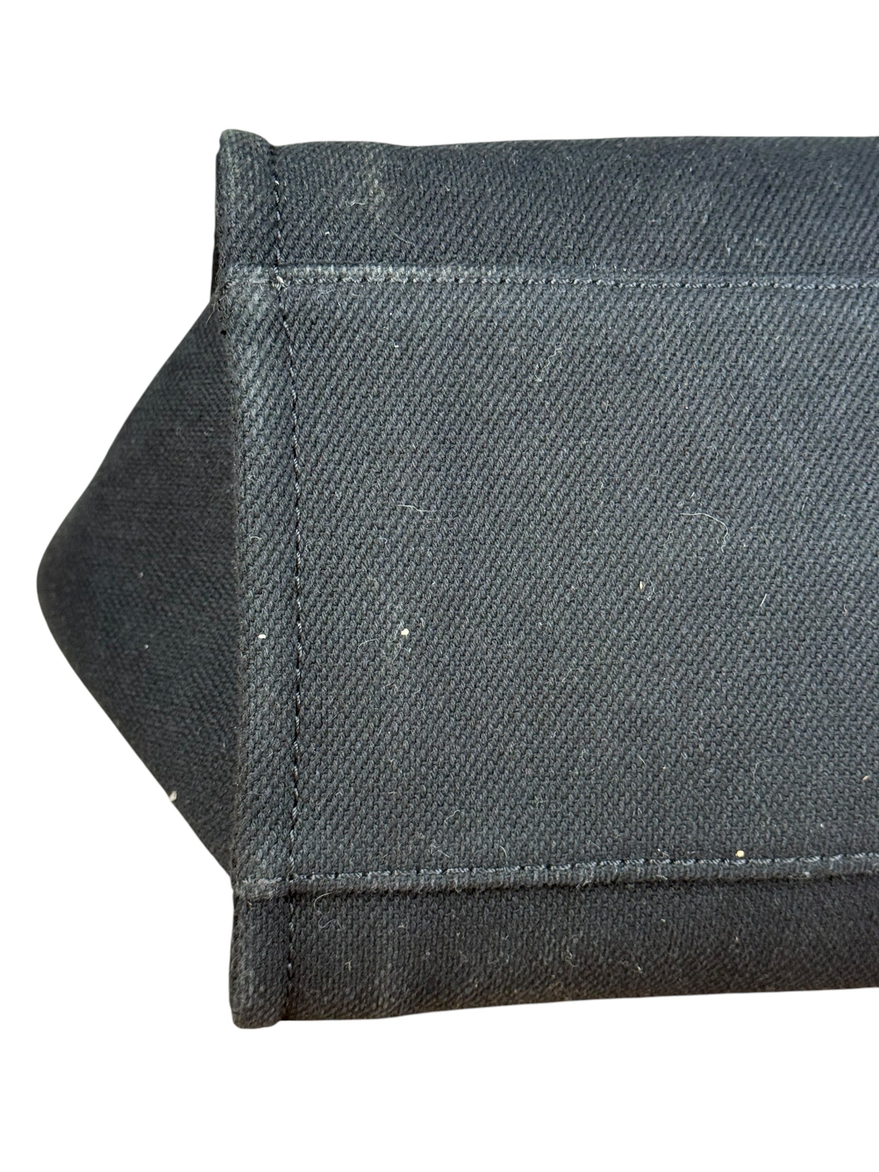 Chanel Black Canvas Pearl Deauville 2Way Tote 2019