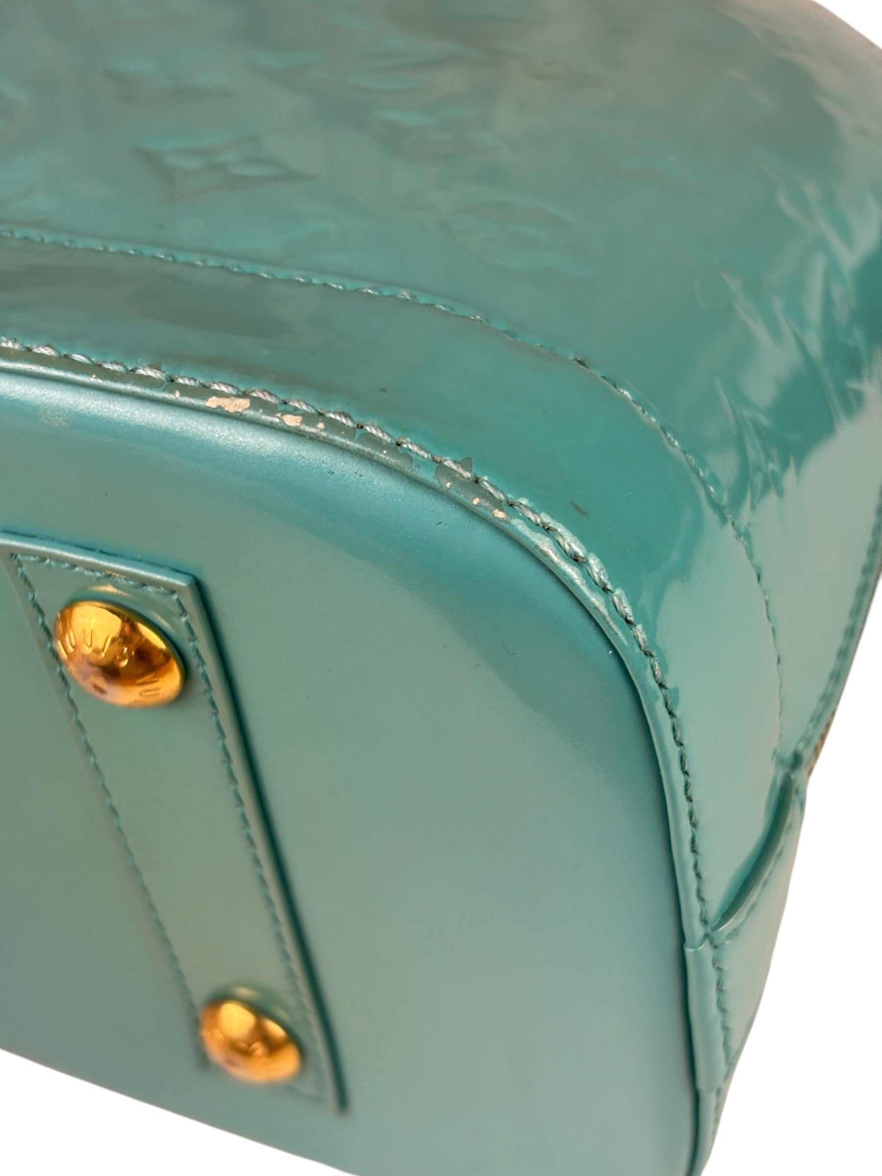 Louis Vuitton Blue Lagoon Vernis Alma GM