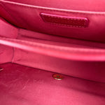 Chanel Dark Fuchsia Quilted Leather Flap Bag 2019