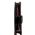 Chanel Black/Burgundy Chain Wallet Shoulder Bag 2010