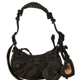 Balenciaga Black Denim Le Cagole XS Shoulder Bag