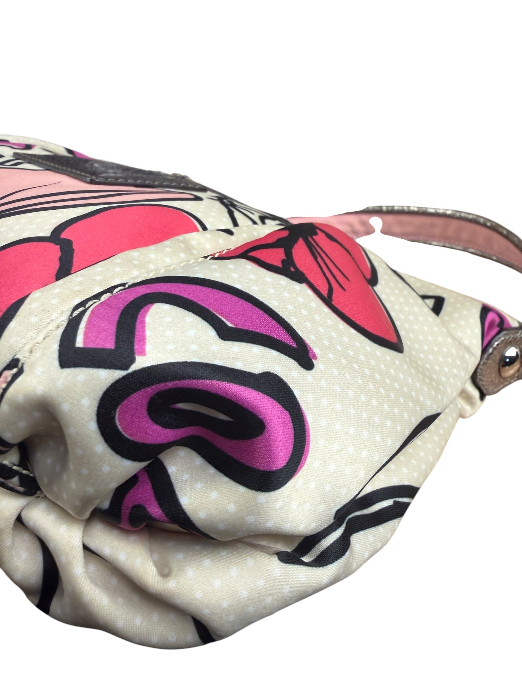 Coach Poppy Multicolor Petal Print RockerTwo-Way Bag